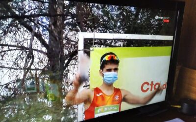 Raúl Celada, primer atleta de Castilla y León en cruzar la línea de meta en el Campeonato de España de Cross