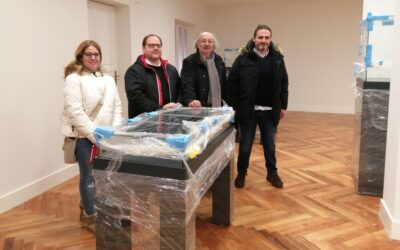 El Diputado Provincial de Cultura y con el Coordinador de Proyectos del Instituto Leonés de Cultura de la Diputación visitan la Casa de la Poesía en La Bañeza