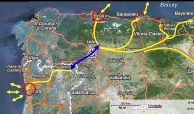 UPL pide en las Cortes que se reactive la mejora de la carretera entre León y Bragança