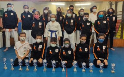 Quince medallas para los jóvenes karatekas astorganos
