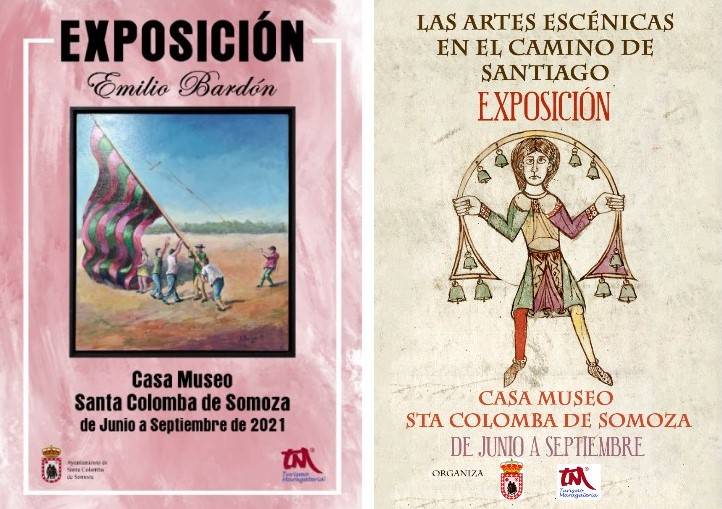 Se abre una exposición de Emilio Bardón y otra sobre las “Artes escénicas en el Camino de Santiago” en Santa Colomba de Somoza