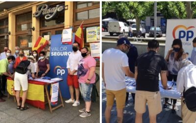 El PP recoge firmas en Astorga y La Bañeza contra los indultos