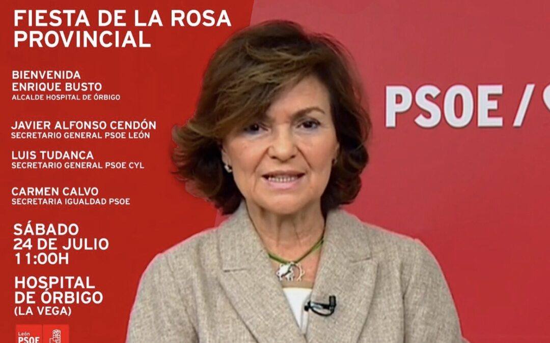La fiesta De la Rosa cita a Carmen Calvo y a Tudanca en Hospital de Órbigo