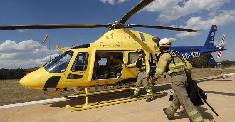 Controlado un incendio en San Román de la Vega tras calcinar 4 hectáreas