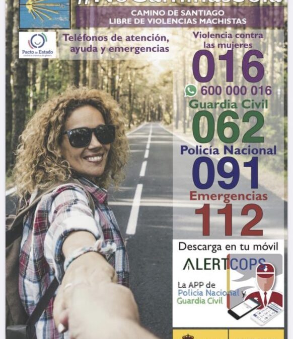 La Delegación del Gobierno presenta la campaña “No caminas sola” de prevención de violencias machistas en el Camino de Santiago