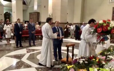 Celebración de la tradicional Ofrenda Floral en honor de Nuestra Señora de la Asunción, patrona de la ciudad de La Bañeza