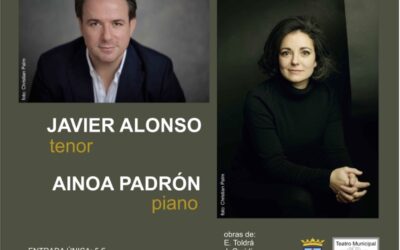 Concierto del tenor Javier Alonso y la pianista Ainoa Padrón en el Teatro Municipal de La Bañeza