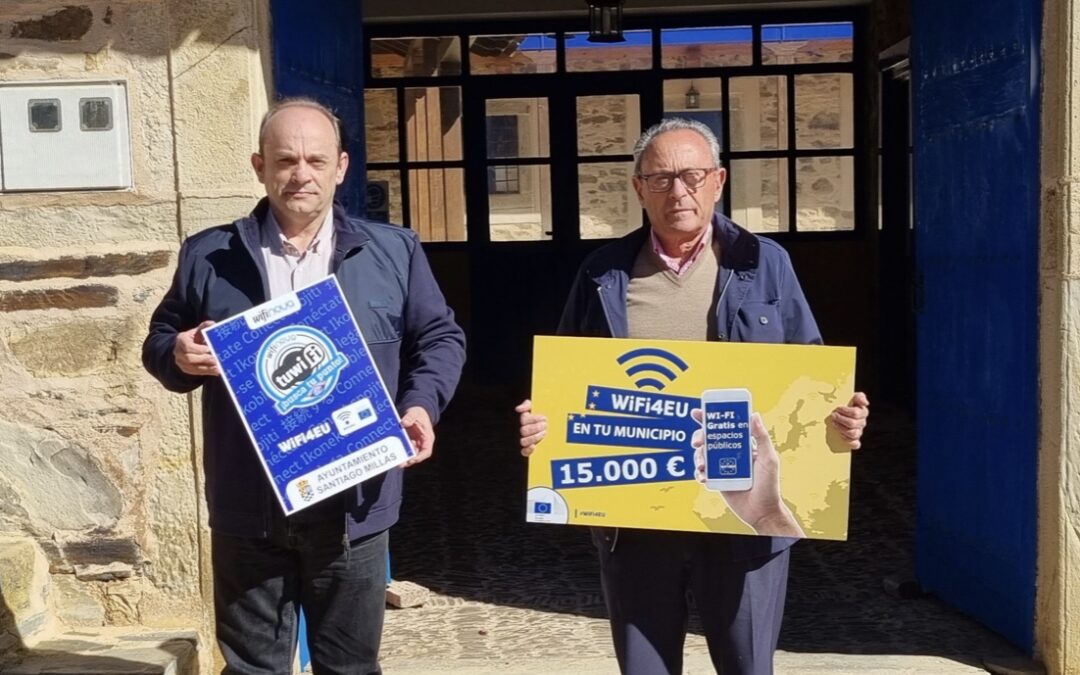 Santiago Millas estrena WIFI, la red gratuita WIFI4EU