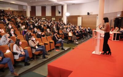 Chayo Roig, Enrique Busto, Carolina López y José Miguel Palazuelo, en la ejecutiva provincial del PSOE