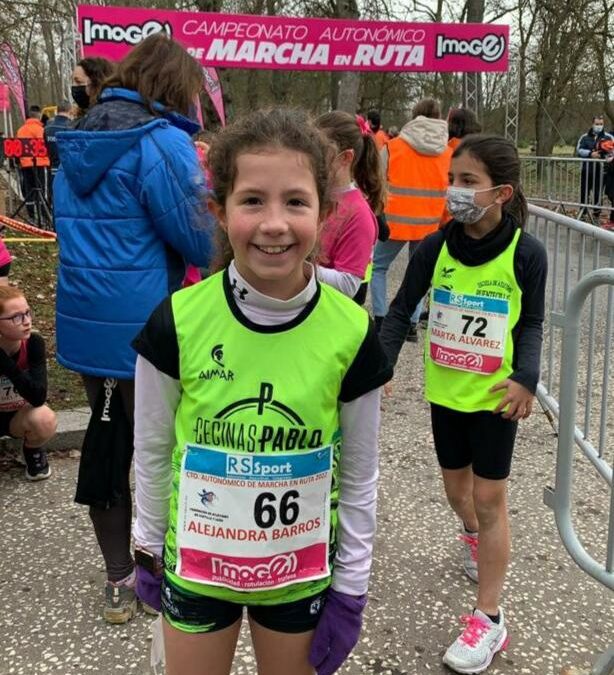 Gran actuación de la atleta astorgana Alejandra Barros en el Campeonato regional de Marcha