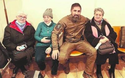 María y Antonia, misioneras diocesanas en Ucrania, evacuadas a Polonia