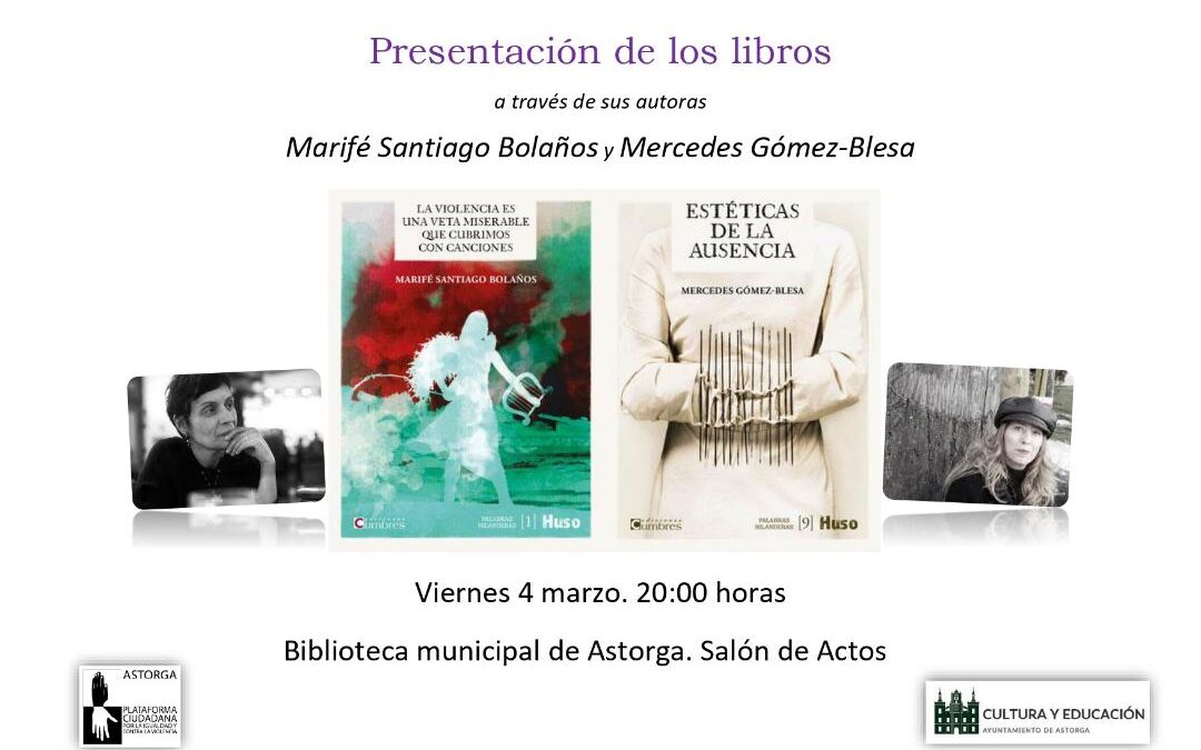 La Plataforma por la Igualdad de Astorga lleva a la biblioteca la presentación de dos libros