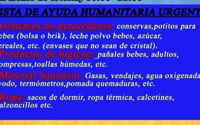 La Bañeza recoge alimentos, ropa y material sanitario para Ucrania en el Andén de Asociaciones