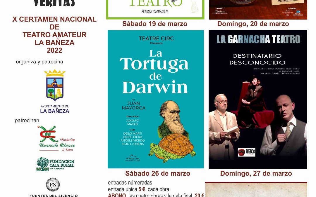 El X Certamen de Teatro Amateur In Vino Veritas de La Bañeza será totalmente benéfico en favor de Ucrania