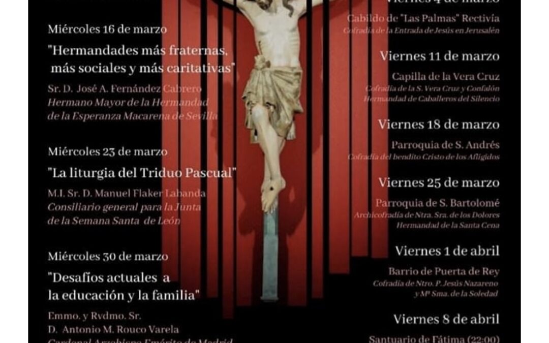 La Semana Santa de Astorga engrasa la maquinaria con un programa para vivir la cuaresma