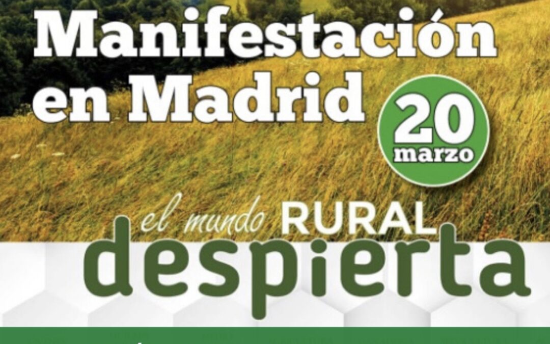 Valderrey pone un autobús gratuito para ir a la manifestación en defensa del campo y de los pueblos que se celebrará en Madrid