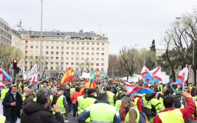 Transportistas de Astorga y La Bañeza se unen a la manifestación en Madrid
