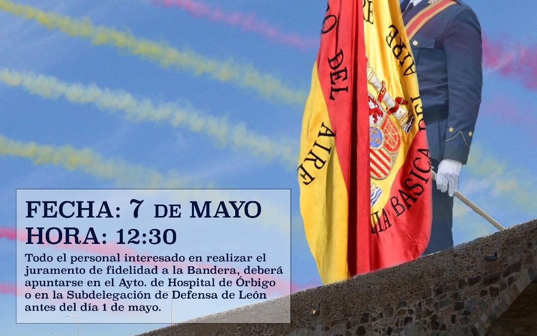 El Passo Honroso de Hospital de Órbigo acogerá el 7 de mayo la Jura de Bandera Civil organizada por la Academia Básica del Aire