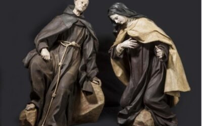 El conjunto escultórico de San Pedro de Alcántara confesando a Santa Teresa, de Bembibre, viaja a las Edades del Hombre