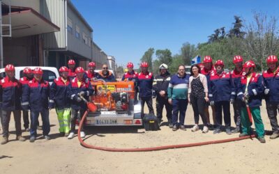 La Bañeza celebra un curso básico de extinción de incendios