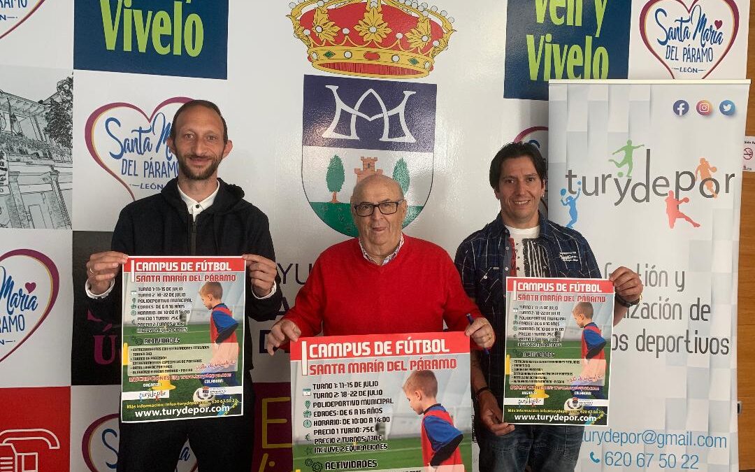 Santa María del Páramo presenta el I Campus de Fútbol para niños y niñas