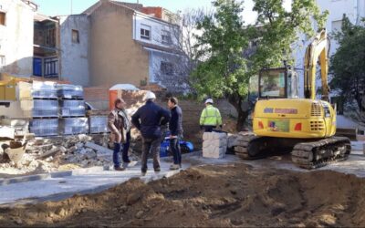 Las obras del Jardín Romántico de La Bañeza avanzan a buen ritmo