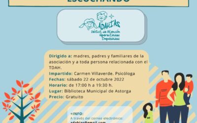 Adahias imparte el taller “Educar escuchando” en la biblioteca de Astorga