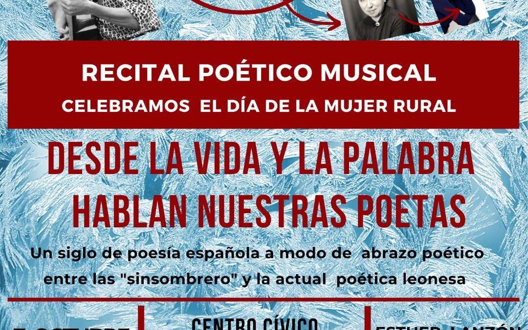 Santa María del Páramo celebra el Día de la Mujer Rural con un recital poético