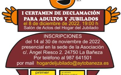 La Bañeza celebra el I Certamen de Declamación para adultos y jubilados