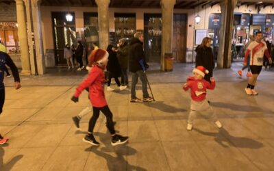 Raúl Celada y Lucía Centeno “vuelan” en la carrera de Navidad de Astorga