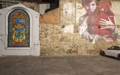 La Bañeza aumenta la visibilidad de sus murales proporcionándole iluminación