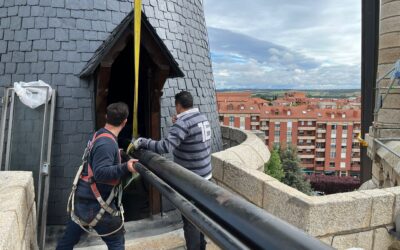 Finaliza la primera fase para la instalación de un ascensor en la Torre Norte del Palacio de Gaudí