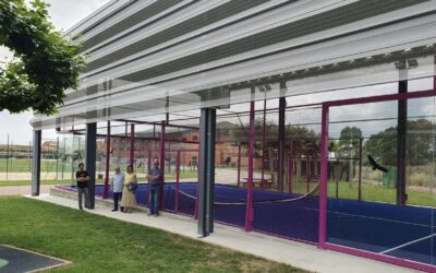 Finaliza la construcción de tres pistas de pádel en Santa María del Páramo