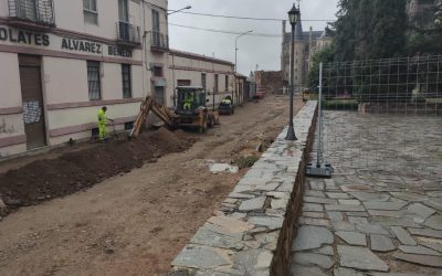 Corte temporal de la pasarela del entorno de la Catedral y el Palacio para avanzar en las obras de Mérida Pérez