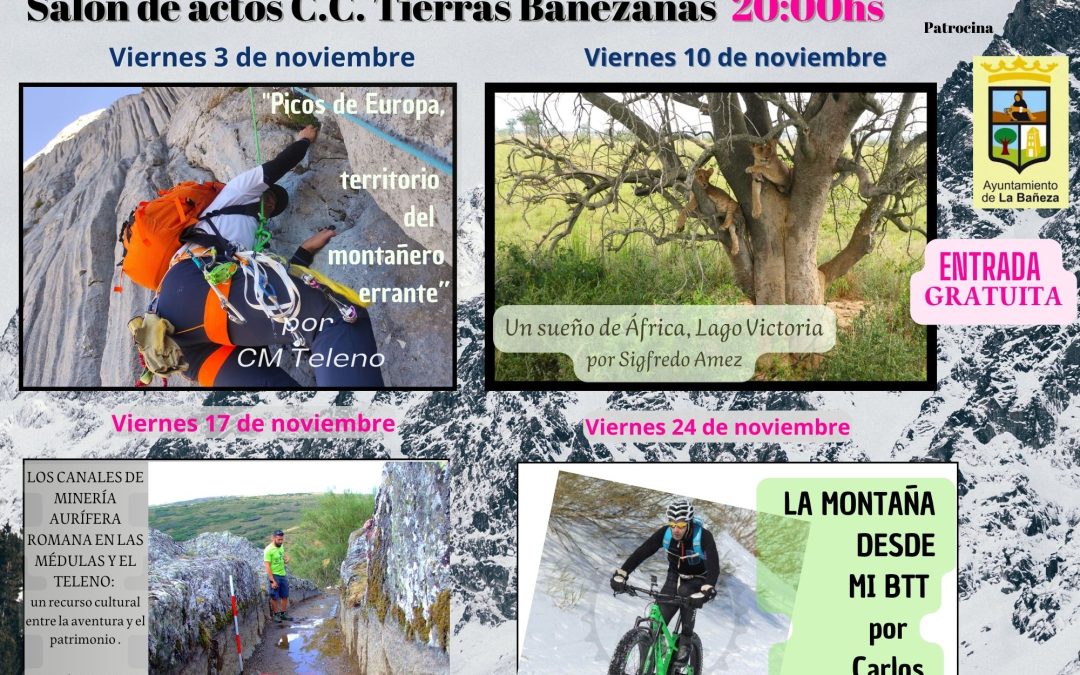 Comienzan las XXII Jornadas Audiovisuales de Montaña organizadas por el Club de Montaña Teleno