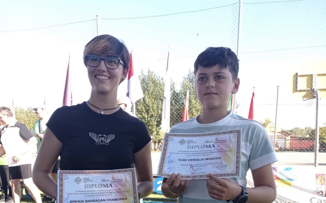 Los parameses Ainhoa Barragán e Iván Verdejo, premiados por la Federación de Deportes Autóctonos de Castilla y León