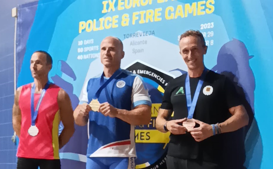 Un policía local de Astorga se alza con la medalla de bronce en los European Games