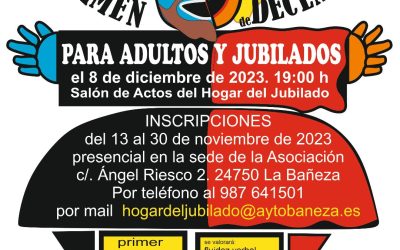 La Bañeza celebra el II Certamen de Declamación para adultos y jubilados el próximo 8 de diciembre