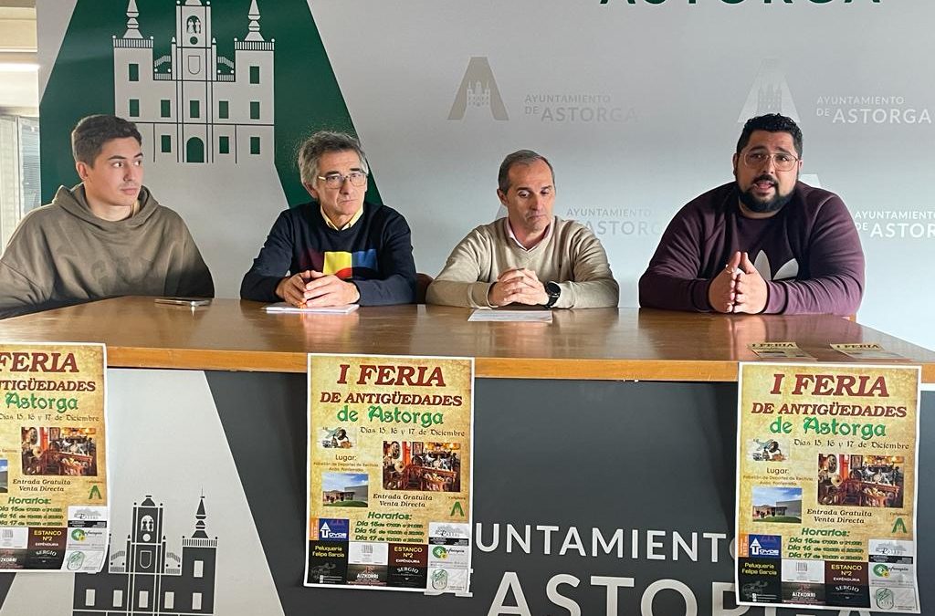 Una treintena de expositores se citarán en la Feria de Antigüedades de Astorga del 15 al 17 de diciembre