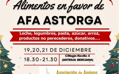 La Asociación de Amigos del Pendón de San Pedro de Rectivía recoge alimentos a favor de AFA Astorga