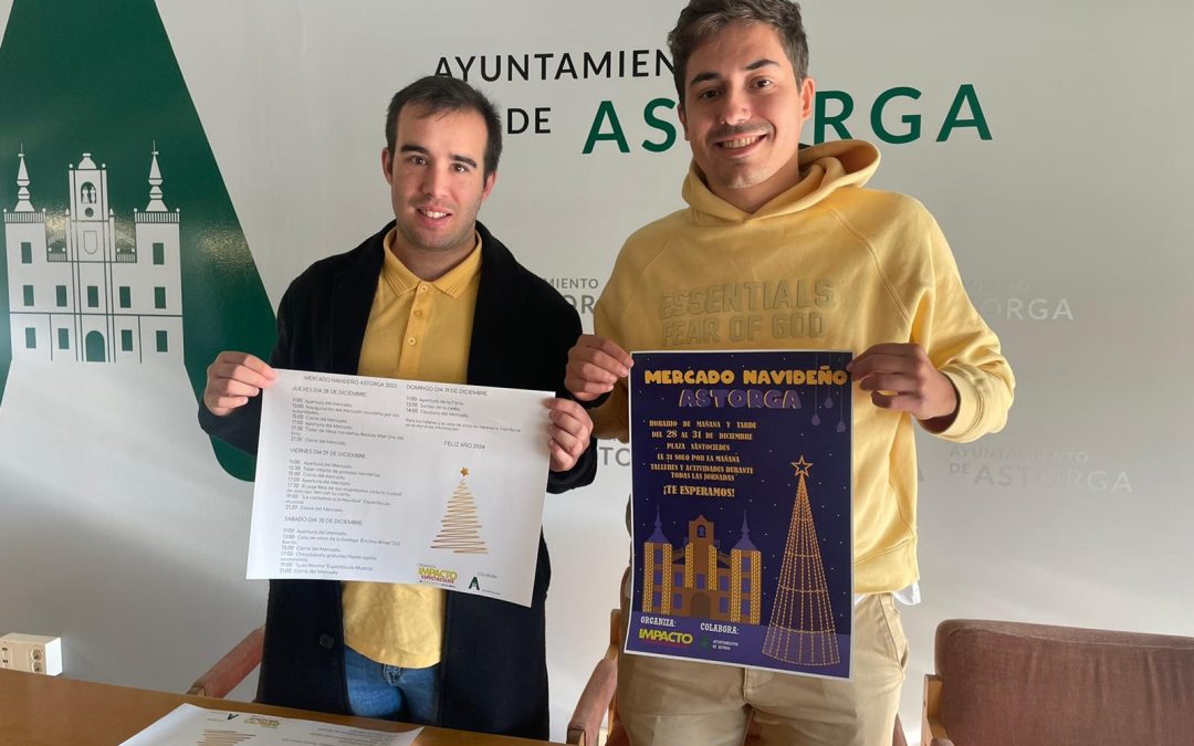Astorga prepara un mercado navideño en la plaza Santocildes con actividades para todos los públicos