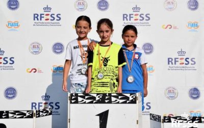 Alicia Valtuille, de la Escuela de Salvamento de Astorga, Mejor Socorrista Benjamín Femenina