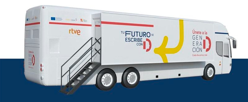 El autobús de “Generación D” estará en Astorga los días 10, 11 y 12 de enero para favorecer la digitalización de la ciudadanía