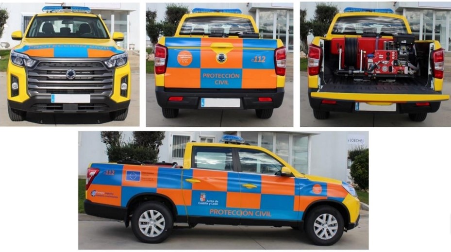 La Junta cede un nuevo vehículo pick-up 4×4 para Protección Civil de Astorga