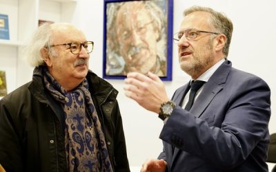El presidente de las Cortes visita la Casa de la Poesía para fijar una colaboración con la Fundación de Castilla y León