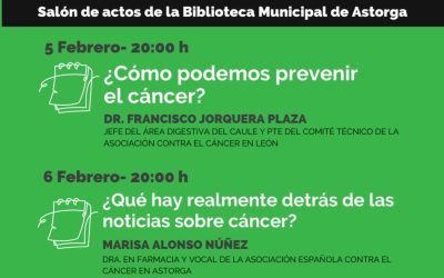 Astorga propone un ciclo de conferencias sobre el cáncer