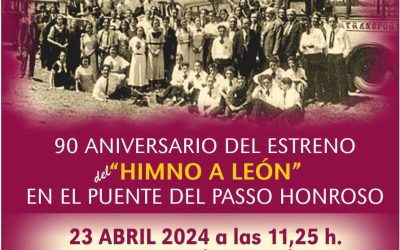 El III Encuentro de Bailadores Leoneses de Hospital de Órbigo homenajea al Himno de León en su 90 aniversario