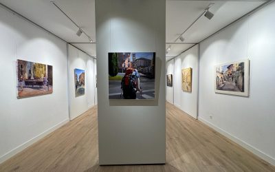 La Biblioteca acoge una exposición de pintura rápida sobre el Camino de Santiago
