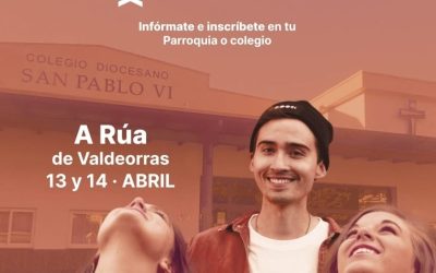 La Jornada Diocesana de Adolescentes y Jóvenes se celebrará el 13 y 14 de abril en A Rúa