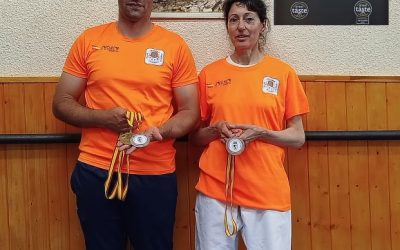 Buena actuación de los karatekas astorganos en el Campeonato de Veteranos